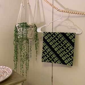 WWAFAWDWG Billie Eilish Merch Green/Black Bandana